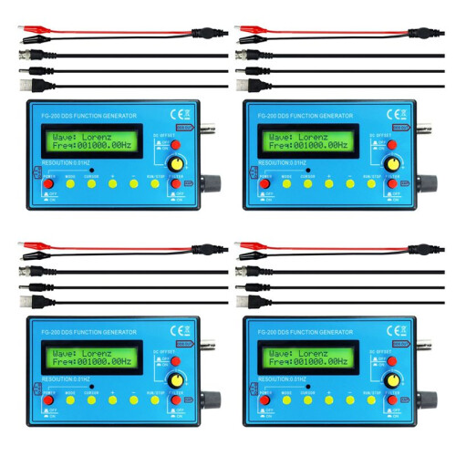 4X FG-200 DDS Function Signal Generator Frequency Counter 0.01Hz -500KHz Signal Source Module