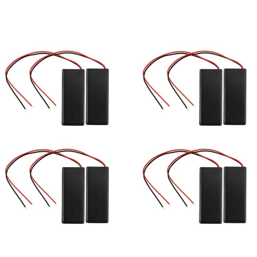 8 Stücke 2 X AAA 3 V Batterie Halter Fall Box Draht ein/AUS Schalter M Abdeckung