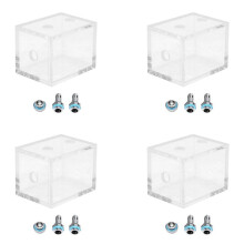4X Ny 200Ml Akryl Vattentank Kylare Vattenkylning Radiator Pc Cpu Vatten Block Transparent