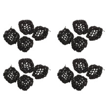Hotel-Kellnerin, Elastisches Nylon, Schwarzes Snood-Netz, Ballettknoten, Haarabdeckungen, Ornament, 16-Tlg