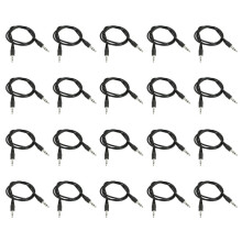 20pcs 20 Inch Long 2.5mm Male to 3.5mm Male Audio Adapter Cable