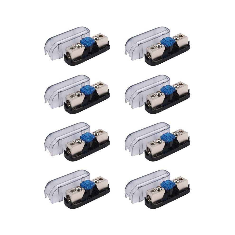 8X Car Stereo Fuse Holder, Auto Agu Audio Fuse Box Power Distribution Block 4Ga In 4Ga Out,Single Way 6031910686149