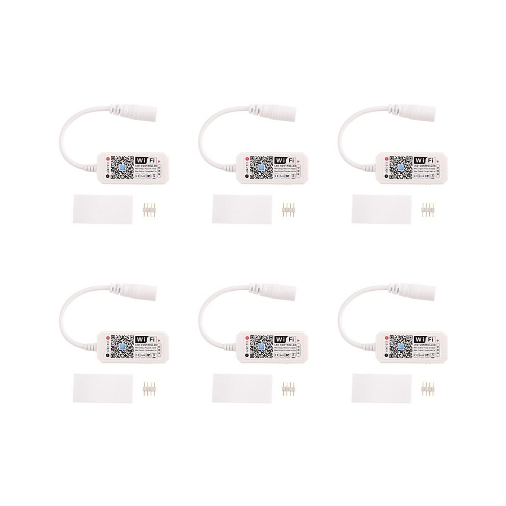 6X Rgb Led Strip Voice Control Work With Alexa & Home, Wifi Controller With Free App Via Ios Android Light 4712984400078