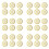 36 Exquisite Gold-Tone Flower Dinning Table COASTERS SET 1