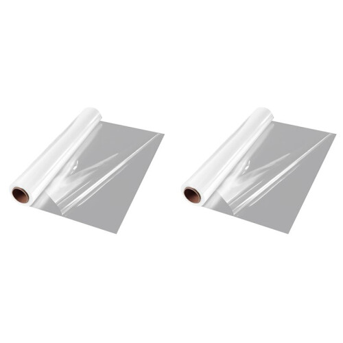 2X Rolo de Envoltório de Celofane Transparente de 100 Pés, Papel Embrulho Transparente Extra Largo 34 Polegadas X 100 Pés, Papel de Celofane