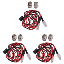 3X 2 LED Light Rear Light Car Tail Light for WPL C14 C24 B14 B24 B16 B36 Q60 Q61 Q62 Q63 Q64 Q65 RC Truck