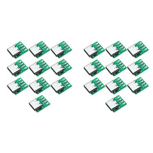 20 Pièces TYPE-C USB3.1 16 Broches Femelle Vers Connecteur de Type C 2,54 mm Adaptateur 16P Test PCB Board Plate Socket pour le Transfert de Données