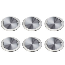 6X Stainless Steel Garbage Flap Lid Trash Bin Cover Flush Built-in Balance Swing Flap Garbage Lid D