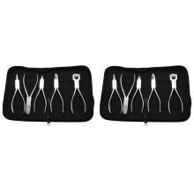 10 Piezas de Gafas ÓPticas de Acero Inoxidable ÓPticas Anteojos Marco de ReparacióN Alicates ÓPticos Kit de Herramientas con Bolsa Negra