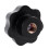 12 Pcs M10 Female Thread Nuts 50mm Plastic Star  Clamping Knob Grip 3