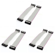 6 Szt. 2.54 mm Raster 20-Pinowe Złącze Płaskiego Kabla TaśMowego F/F IDC