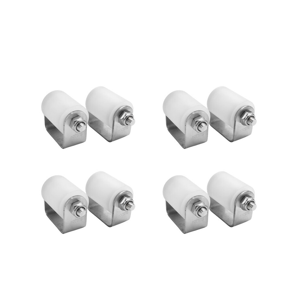 8Pcs Slide Gate Guide Roller 3 Inches Hard Nylon Sliding Rolling Gates Guider Heavy Duty Bearing Side Roller 6032318632349