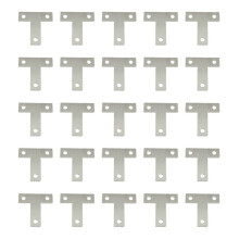 25 Pcs Angle Plate Corner Brace Flat T Shape Repair Bracket 40mm X 40mm