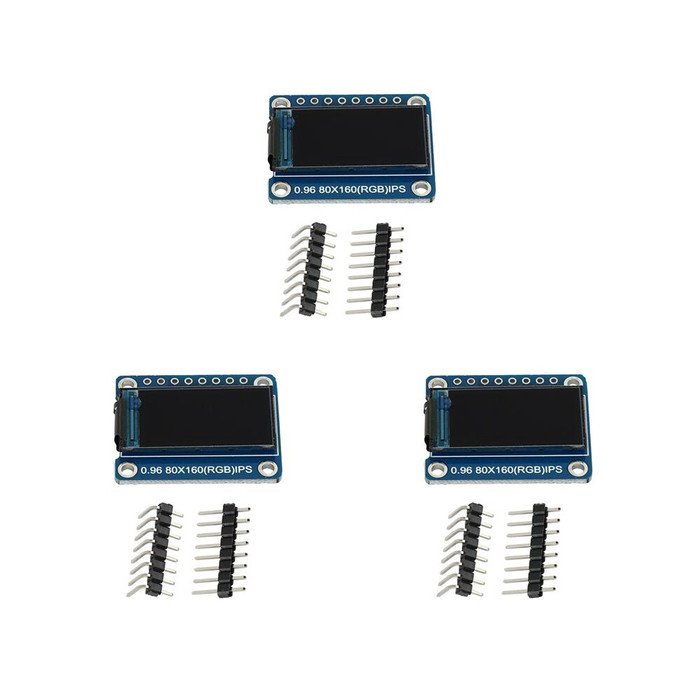 Photos - Printer Part 3X Ips 0.96 Inch 8 Pin Spi Hd 65K Full Color Tft Module St7735 Drive Ic 80 X 160 Lcd Display 3.3V for Diy