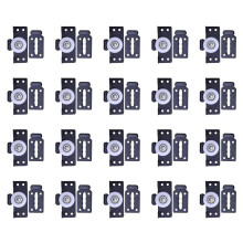 Hardwareaccessoires 20 Stuks Schuifdeurkastkatrollen Houten Deurschuifdeur Kleine Hangende Wielen Stille Schuifdeurwielen