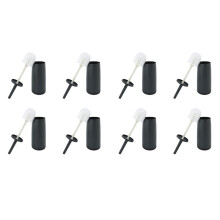 8X Toilet Brushes and Holders Toilet Bowl Brush with Holder Dark Gray for Modern Design Toilet Brush with Lid Longe