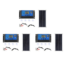 3X 15W Solar Panel 12-18V Solar Cell Solar Panel for Phone RV Car MP3 PAD Charger Outdoor Battery Supply A