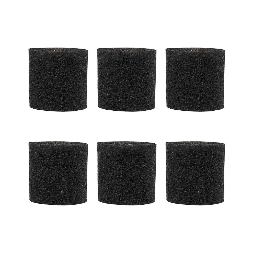 6 Pack 90585 Foam Sleeve Vf2001 Foam Filter For Shop-Vac Vacmaster & Genie Shop Wet Dry Vacuum Cleaner 6033669865127