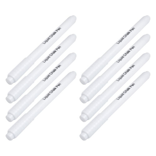 8PC Liquid Chalk Pen  for Glass Windows Chalkboard Blackboard White