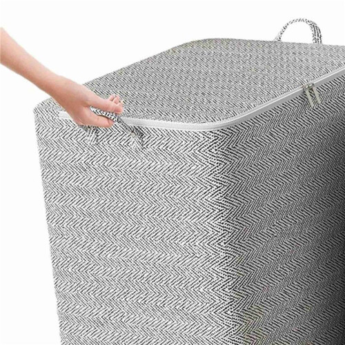 2X 3-Dimensional Storage Box Household Storage Box with Window Organizer Cloth Folding Wardrobe Storage 220L 2