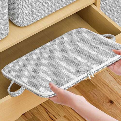 2X 3-Dimensional Storage Box Household Storage Box with Window Organizer Cloth Folding Wardrobe Storage 220L