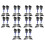 20X Windshield Washer Nozzle Spray Jet Kit for 2009-16  FRONTIER, 2009-12  PATHFINDER,2009-15 1