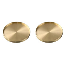 2X Brass Coaster Copper Cup Coasters Home Decor Drink Coaster for Bar Home Kitchen Coffee Tables Centerpieces
