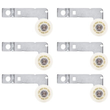6X für W10837240 Trockner Umlenk Rolle mit Halterung, Ersatz Teil für  Trockner