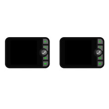 2X Auto DAB / DAB + Empfänger Universal Digital Radio MP3 Musik Player DAB Adapter FM ÜBertragung mit LCD Bildschirm