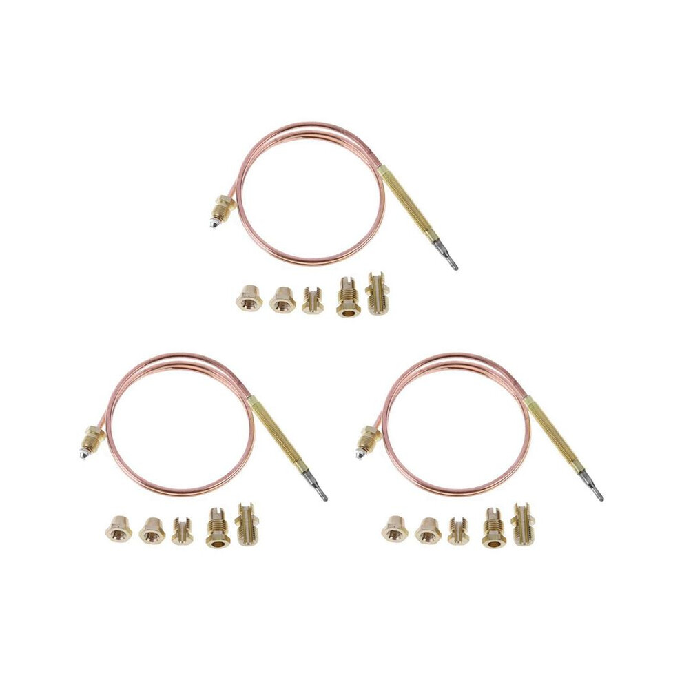 3Pcs 60Cm Gas Stove Thermocouple Heater Part Burner Universal Fireplace Replace Adaptors Digital Temperature Controller 6032837150867