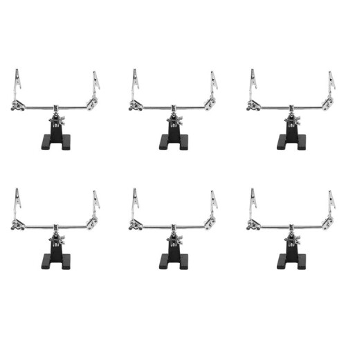 6X Third Hand Soldering Iron Stand Clamp Helping Hands Clip Tool PCB Holder Electrical Circuits Hobby