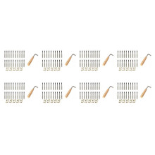 160x Tuning Pin Nails and 160Pcs Rivets,with L-Shape Tuning Wrench,for Lyre Harp Small Harp Musical Stringed Instrument