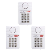 3X Loud Wireless Door Alarm Security Pin Panic Keypad for Home Office Garage Shed
