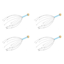 4X Metal Finger Neck Scalp Stress Relax Massage Massager