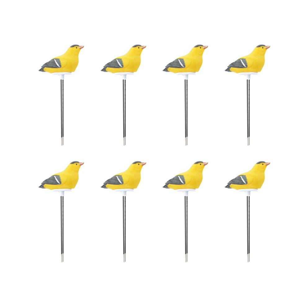 8X Soil Moisture Meter Watering Alarm Bird Plant Water Tester Hygrometer Sensor Gardening Tool Kit (Yellow) Yellow Brecantia