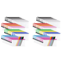 72Pcs Mesh Document Bag,Clear Pencil Case Wallets Folders Waterproof Travel Storage Pouch for School Supplies,12 Colours