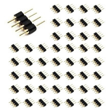 200 StüCke 4 Pin Rgb Led Streifen Stecker Adapter Stecker für 3528 5050 Streifen Licht