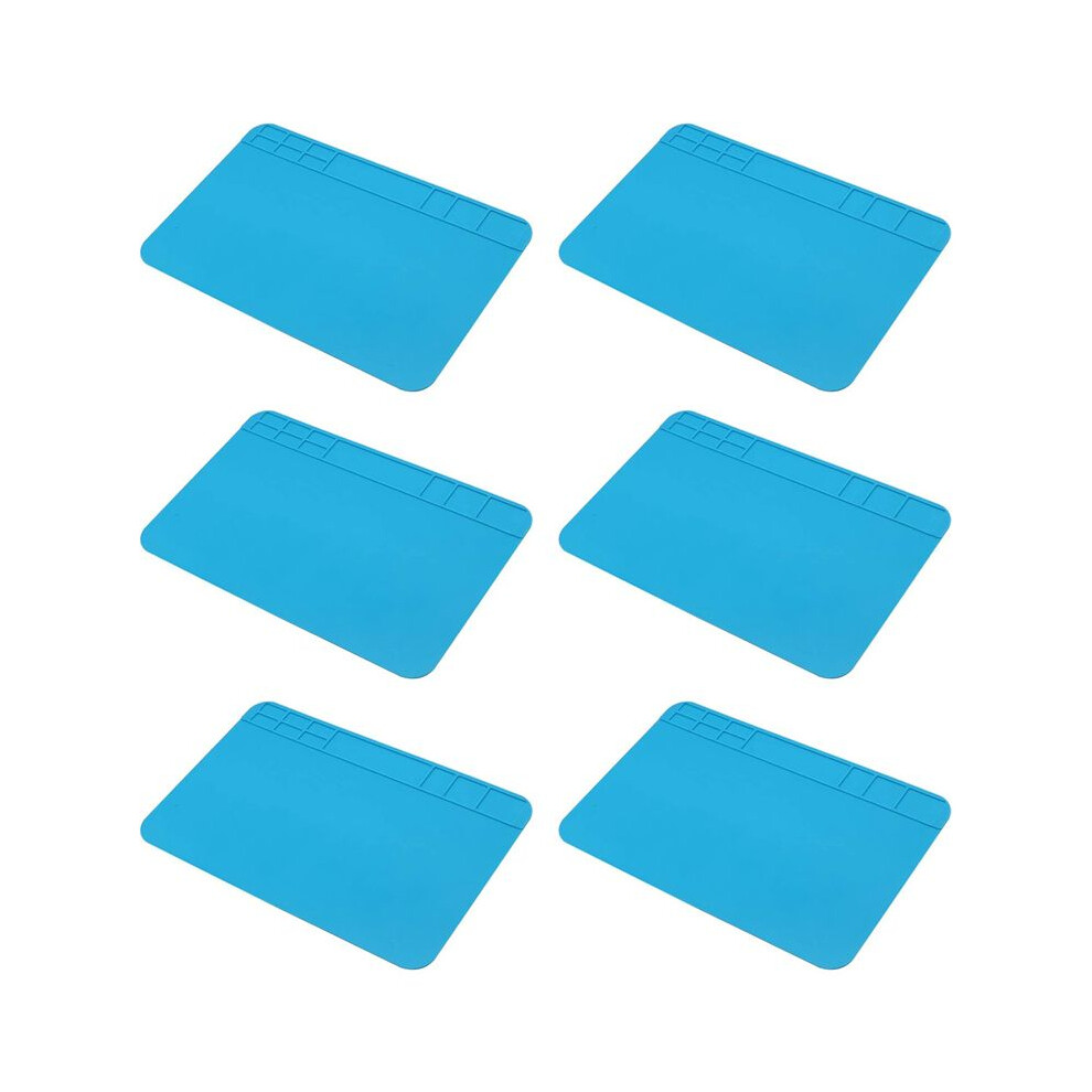6X Insulation Silicone Soldering Repair Mat Heat Resistant Work Pad For Mobile Phone Pcb Bga Soldering Iron Repair Pad 6031795073317