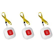 3X Tuya WiFi SOS Call Button Wireless Caregiver Pager Phone Alert Transmitter Emergency Call Button for Patient