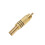 30pcs Gold Tone Male RCA Plug Audio Connector Metal Spring Adapter 4