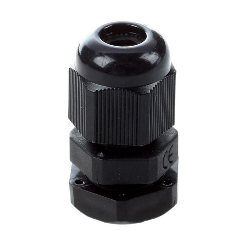 200 Pieces Black Plastic Waterproof Cable Gland Connector PG7 1