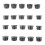 100 Pcs Black Plastic 25mm Dia Blanking End Caps Round Tube Insert 3