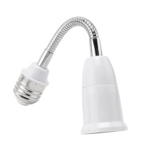 4pcs 19cm Long Flexible Neck E27 to E27 LED Light Bulb Extension Adapter