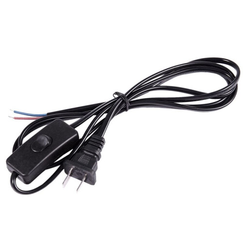 10X US Plug 1.8M Power Cord /Off Button  AC110V 3A AC250V 6A Black 2