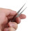 4X Pointe Fine Ton Argent Pincettes Droite Pointu 10