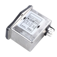 3X Soldeeraansluitingen IEC 320 C14 EMI-Filter + Bootschakelaar + Zekeringhouder