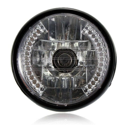2pcs 7 Inch Motorcycle Round Headlight Halogen H4 Light Lamp for BOBBER 1