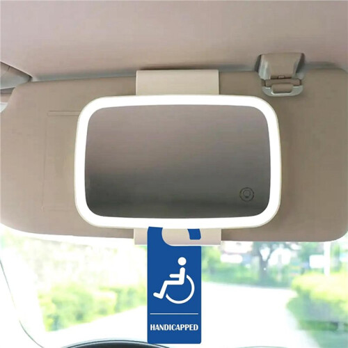 Placa de Estacionamento para Deficientes 3,5 X 8,5 Polegadas, Placa de Segurança para Autorização de Estacionamento para Deficientes, 4 Peças 2