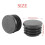 200 Pcs Black Plastic 25mm Dia Blanking End Caps Round Tube Insert 8