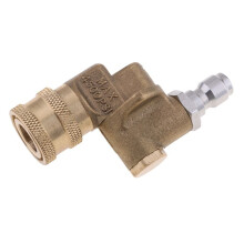 2 Set 1/4In Quick Connect Pivoting Coupler Adjustable Adapter W/5 Spray Nozzles Copper Connection